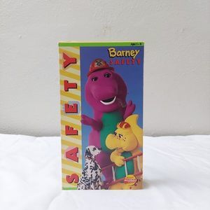 Barney & Friends Safety VHS Vintage Kids Sing Along Songs OOP PBS Kids